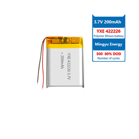 3.7 V 锂离子电池102023-400mah